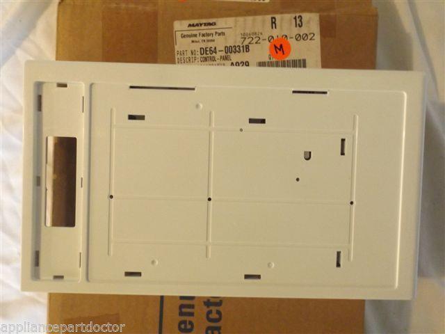 MAYTAG/SAMSUNG MICROWAVE DE64-00331B Control-panel Cover (Wht) NEW IN BOX MAYTAG/SAMSUNG MICROWAVE DE64-00331B Control-panel Cover (Wht) NEW IN BOX